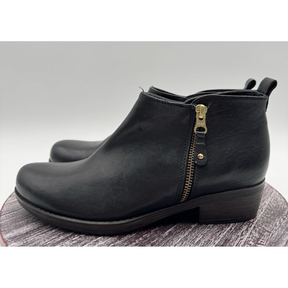 Eric Michael London Boots Womens 38 US 7.5 Ankle Bootie Comfort Leather Shoes - Picture 1 of 9